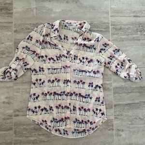 Express Palm Tree Portofino Shirt